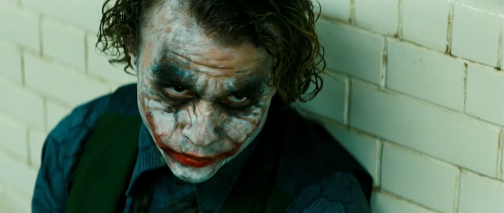 Joker Without Makeup Dark Knight. (CONTAINS DARK KNIGHT